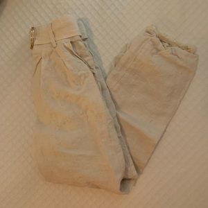 Tularosa Beige Wide Leg Pants